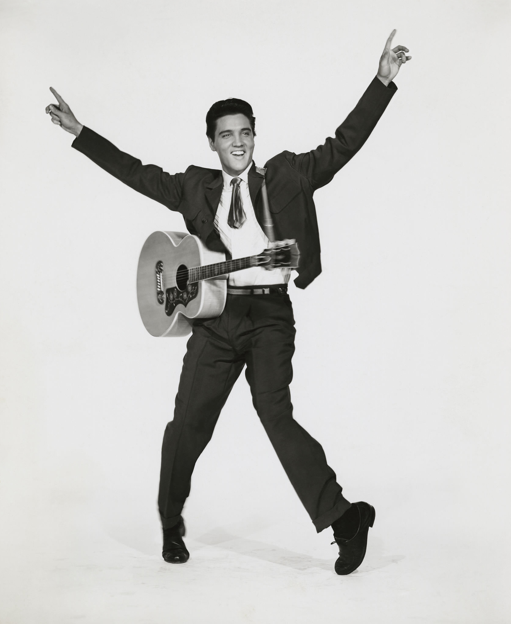 Elvis with a guitar