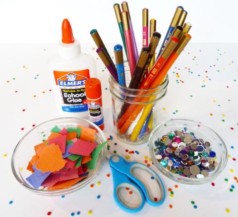 Picture of craft supplies