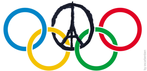 Paris Olympic rings