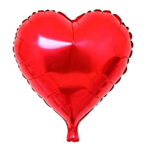 Red shiny heart balloon