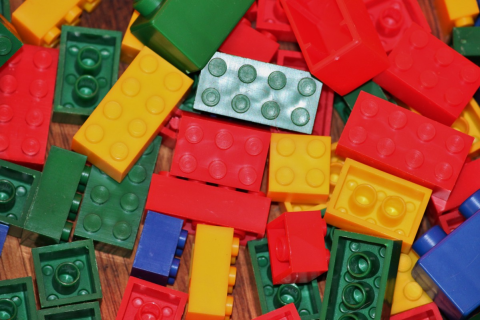 Colorful Lego bricks