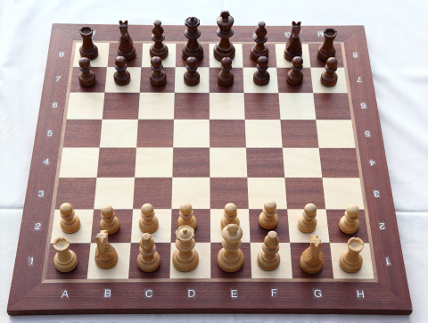 Chess board set up