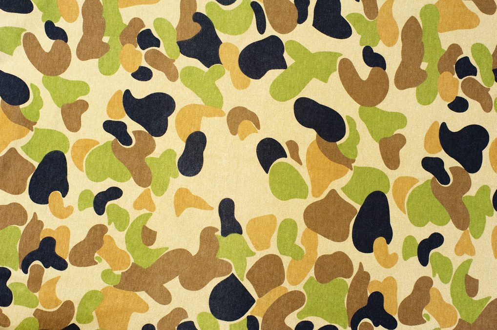 Multi colored camouflage dots