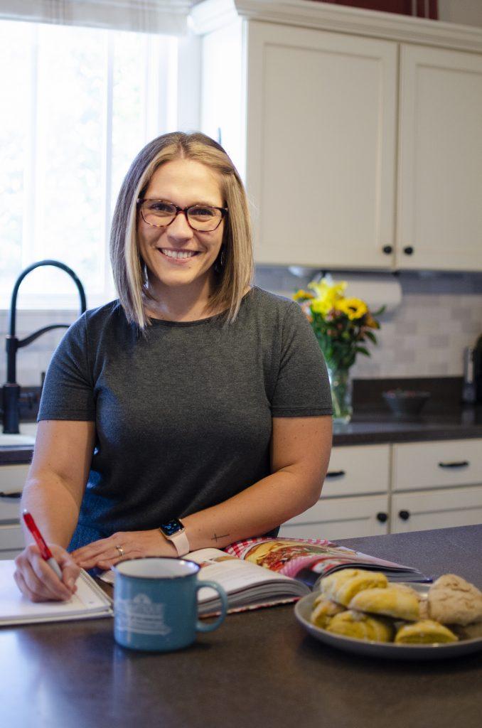 photo of a woman in a kitchen 