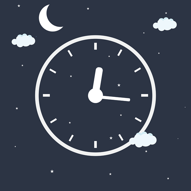 Clock at night